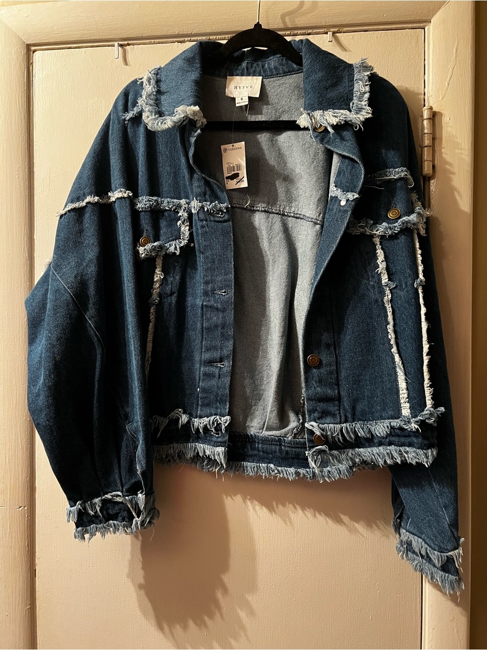NWT: Blue Denim Jean Jacket (Fits Big)